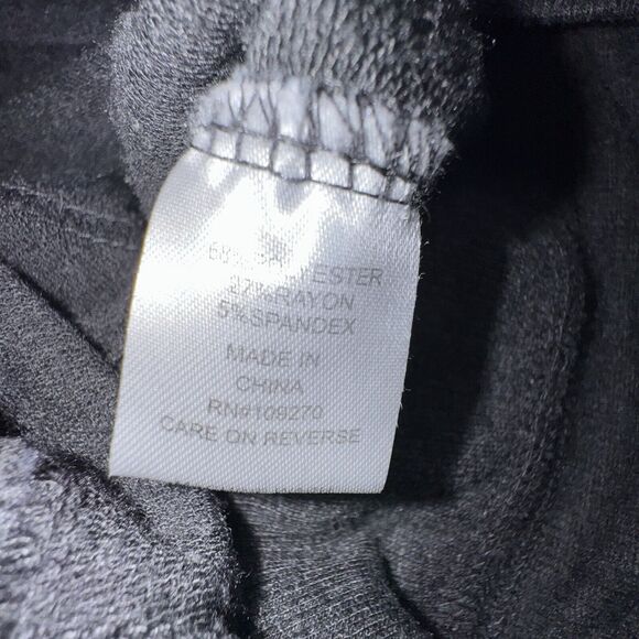 Women's The Black Dog Gray Jogger Pants High Waist Drawstring With Pockets - Picture 6 of 15